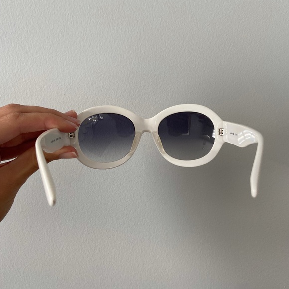 White Lacoste Sunglasses - Picture 3 of 8
